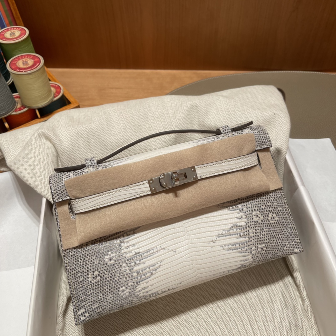 에르메스 미니 켈리백22 히말라야 리자드 가죽